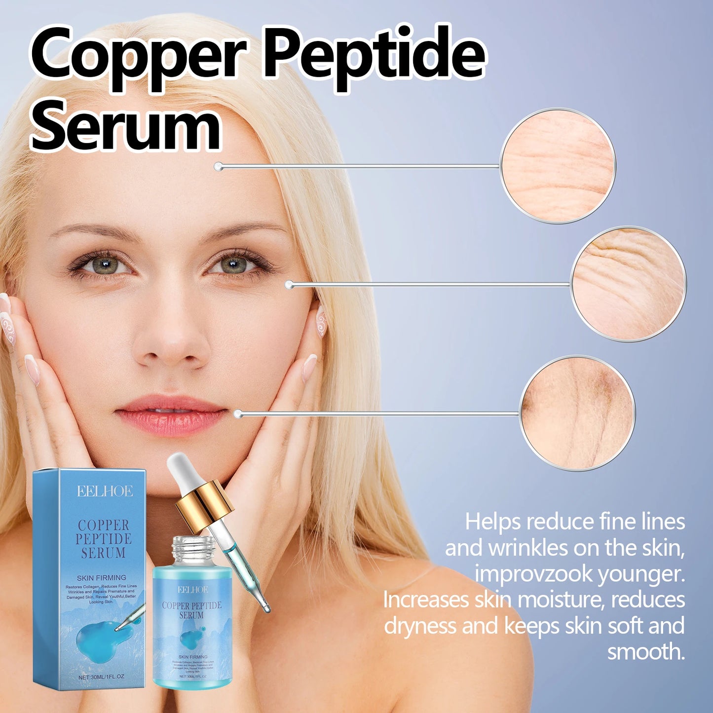 Copper Peptide Face Serum 30 ml – Firming & Hydrating