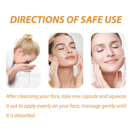 Collagen Face Serum Capsules – Hydrating, Brightening Care